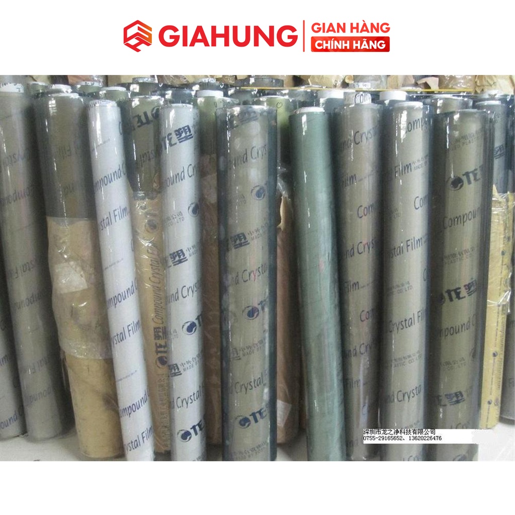Màng nhựa PVC trong dẻo dày 0.3mm, khổ 1600mm, dài 50m cao cấp ứng dụng đa dạng - GIAHUNGPRO