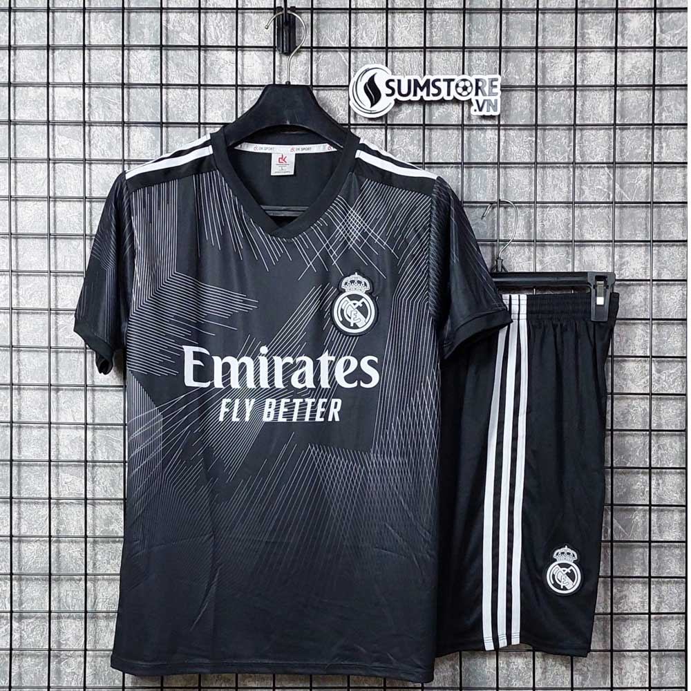 Áo Real Madrid Đen Mùa 2022 2023 Mẫu Cực Đẹp - Quần Áo Đá Bóng Nam Nữ Mới Chất Lượng Cao Cấp