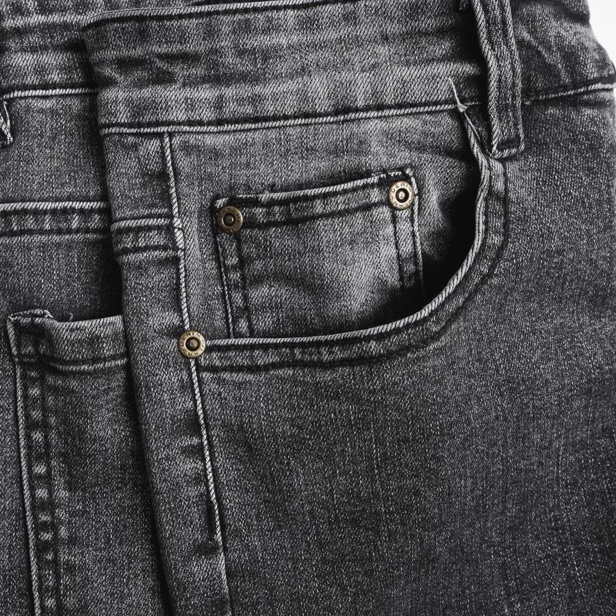 Quần jean nam, quần đùi short màu xám đậm nam cao cấp, chất cotton co giãn mền mịn, phong cách trẻ trung năng động | BigBuy360 - bigbuy360.vn