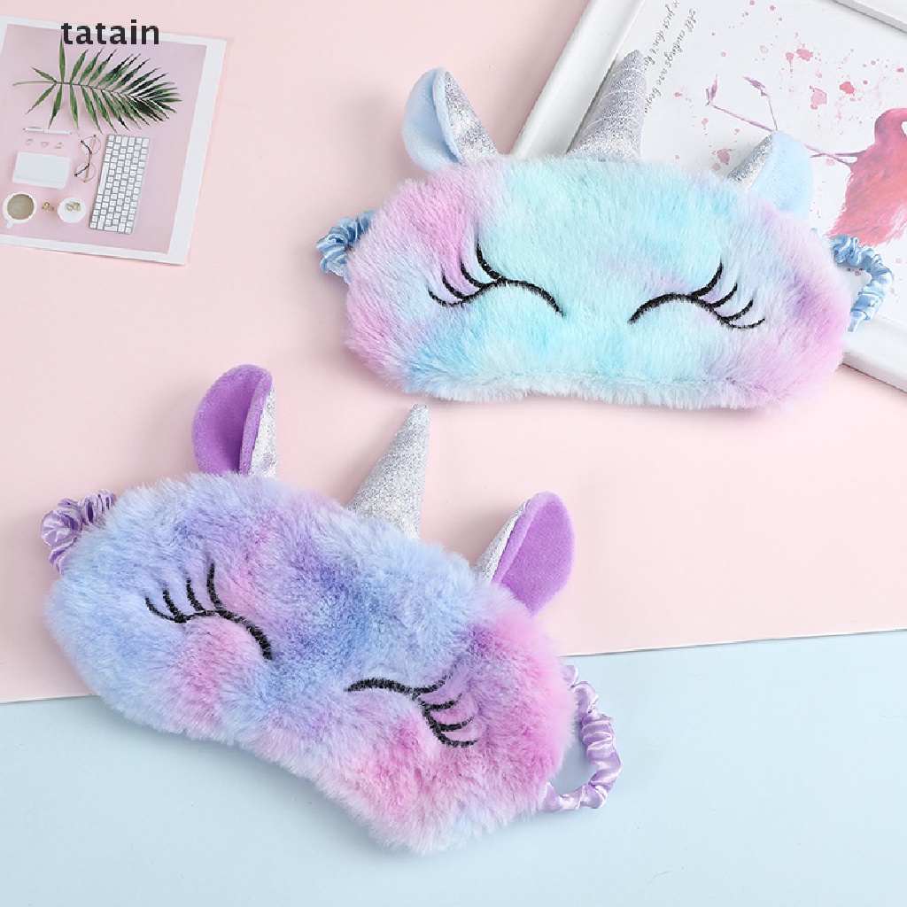 [TAT] 3D Unicorn Eye Mask Cartoon Variety Sleeping Mask Eyeshade Relax Eye Shade CVX