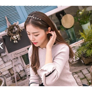 Bờm Tóc [ RẺ VÔ ĐỊCH ] Bờm Cài Tóc Ngọc Trai Đính Đá Phong Cách Hàn Quốc