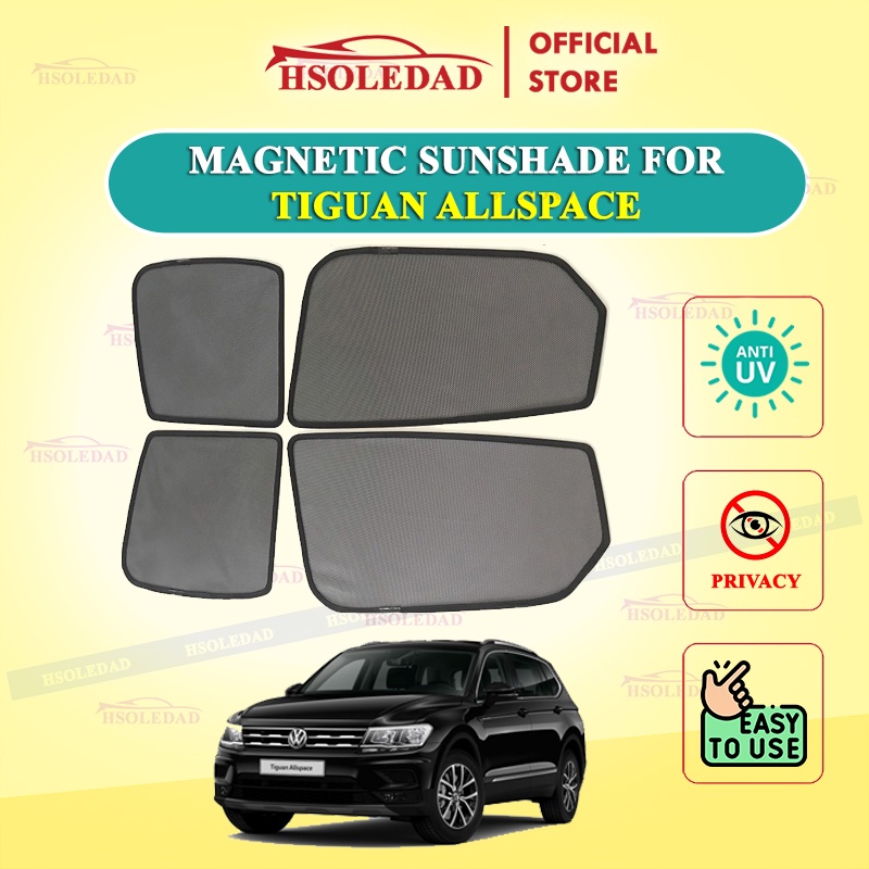 Rèm che nắng nam châm cho xe Volkswagen Tiguan ALLSpace, bộ 4 tấm cho 4 cửa, hàng loại 1 cao cấp nhất, vừa khít kính