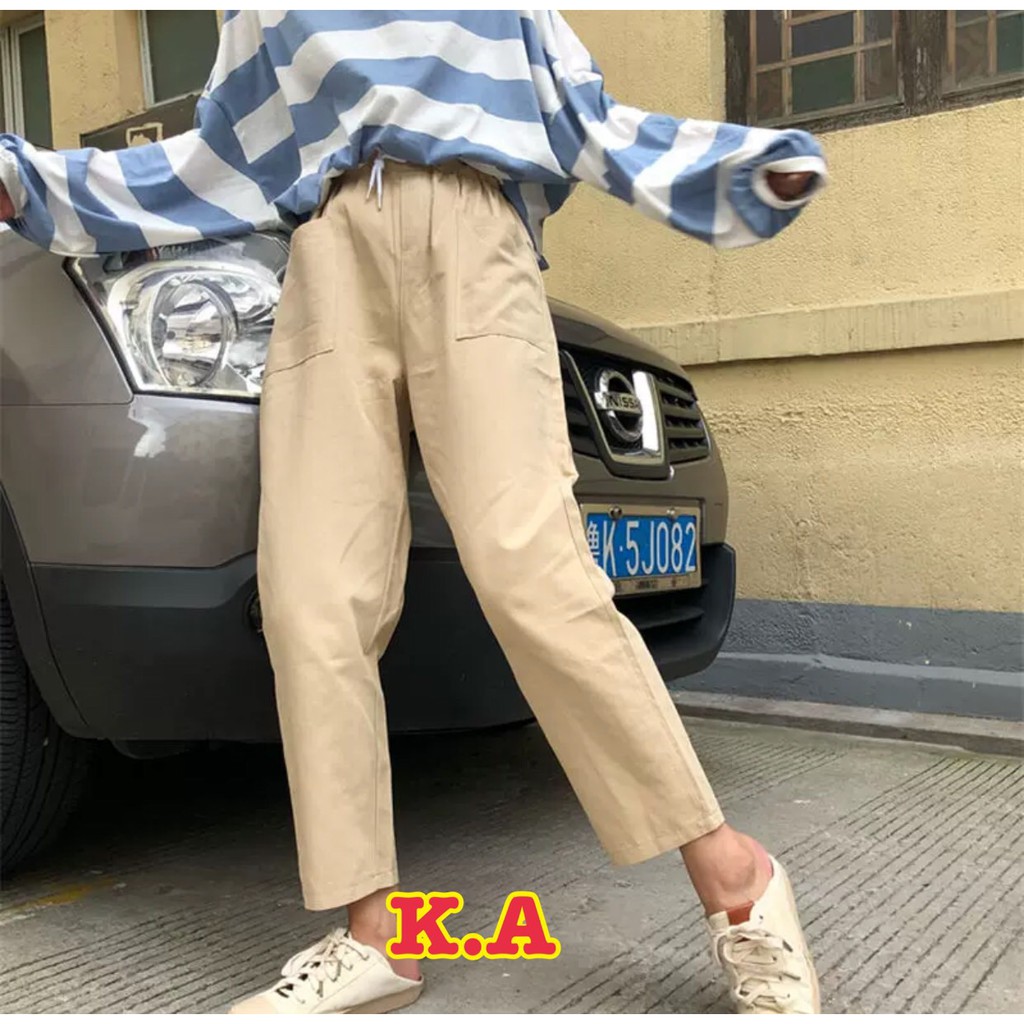 Quần Kaki túi vuông nam nữ unisex hình thật Giá Rẻ