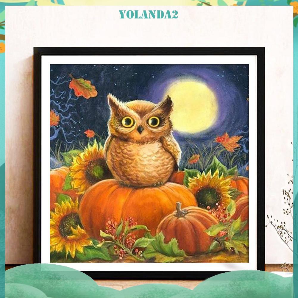 Tranh Đính Đá 5d Tự Làm Hình Bí Ngô Halloween