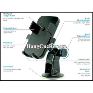 Kẹp điện thoại 180 độ Easy One Touch Car Mount