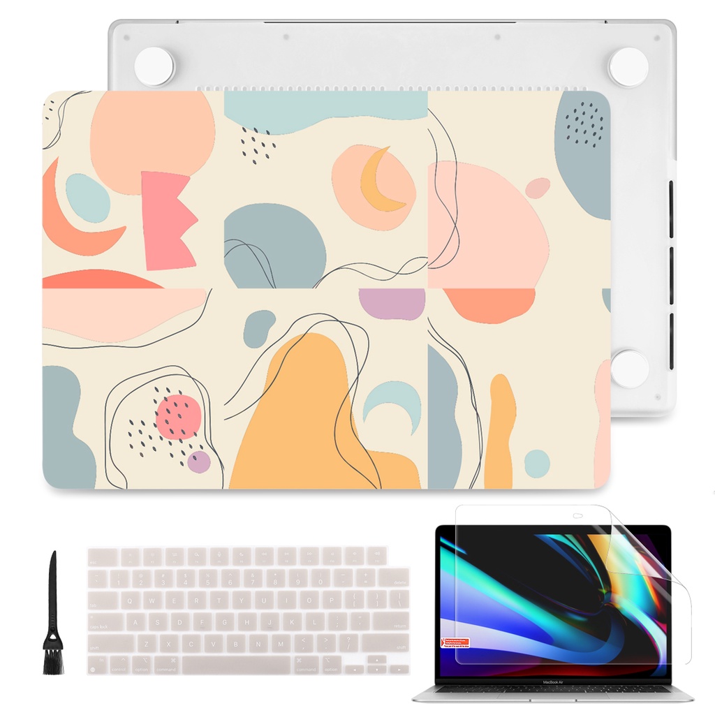 Ốp bảo vệ BATIANDA tích hợp bàn phím thích hợp cho MacBook Pro13 14 16inch M1 2021 2020 A2442 A2485 A2338 Air11 12 13 M1