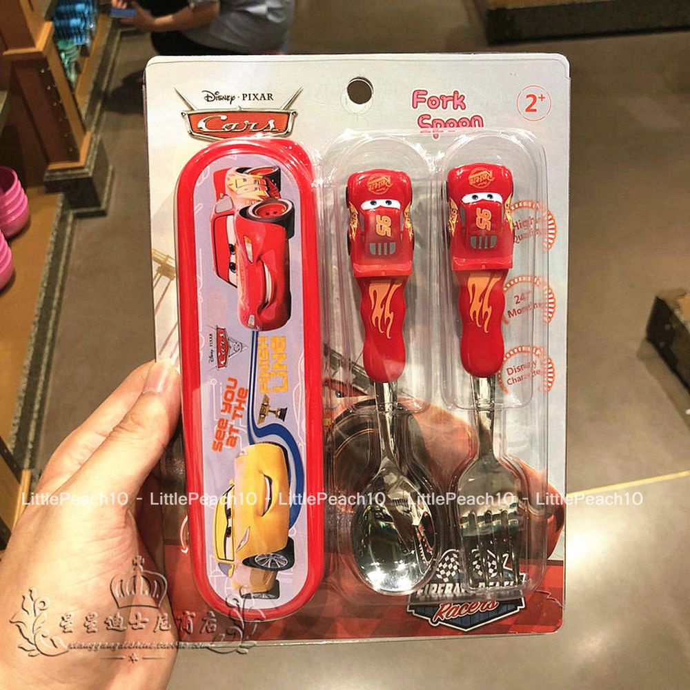 Set 3 món ăn dặm Disney muỗng nĩa kèm hộp nổi 3D hình Elsa , Anna Frozen, Snow White , Mike cho bé