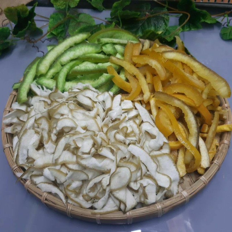 MIX 3 Loại Vỏ Bưởi Sấy Lạnh Dẻo Cao Cấp Hộp 300gr