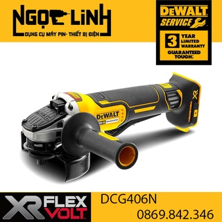 Thân máy mài pin công tắc bóp dewalt dcg406n