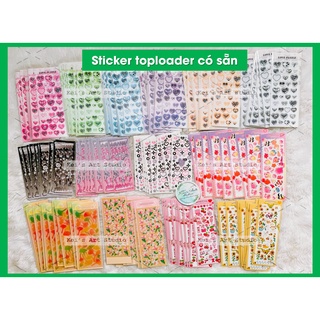 [PART 2] Sticker trang trí toploader: kuromi, melody, confetti, gấu, bướm, hoa dễ thương