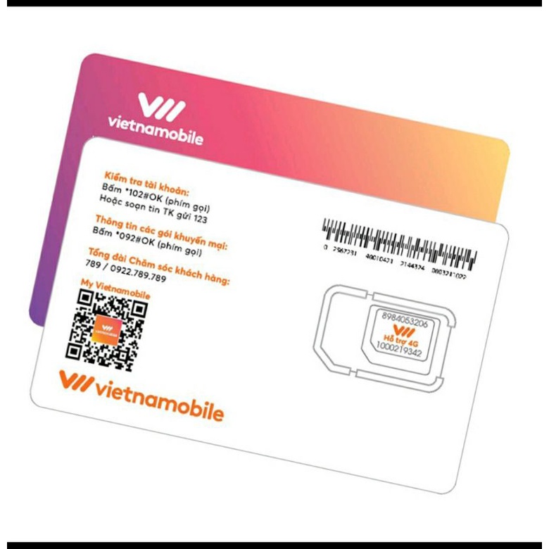 Siêu thánh sim 4G vietnamobile 180gb/tháng