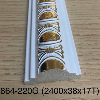 Phào chỉ trang trí khung tường bảng 3,8cm nhựa ps Hàn Quốc