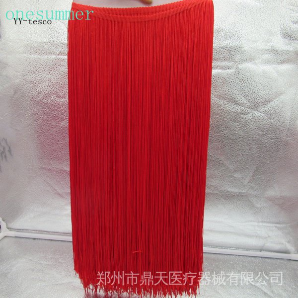 1 yards rộng 50 cm tua rua tua ren đen tua rua trang trí ren để tự làm váy latin sân khấu phụ kiện quần áo