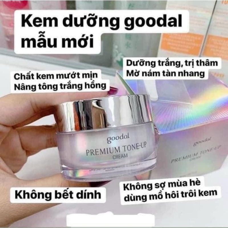 Kem Ốc Sên Goodal Premium Snail Tone Up Cream Chính Hãng Mẫu Mới