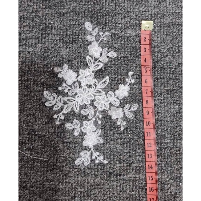 Set 2ren hoa dùng trang trí áo cưới và đồ làm handmade