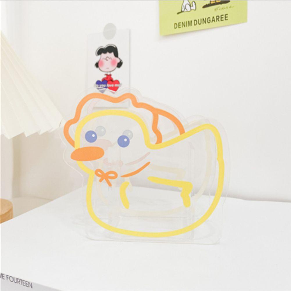 KUNHEV Hộp Đựng Bút Bằng Acrylic Họa Tiết Hoạt Hình Khủng Long Dễ Thương Đa Năng Sắp Xếp