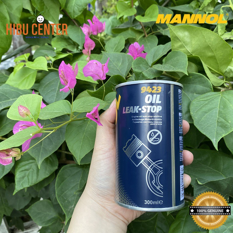 Phụ Gia Chống Rỉ Nhớt Động Cơ, Phục Hồi Phốt, Joint Cao Su MANNOL Oil Leak-Stop 9423 – 300ML, Hàng Đức Chính Hãng