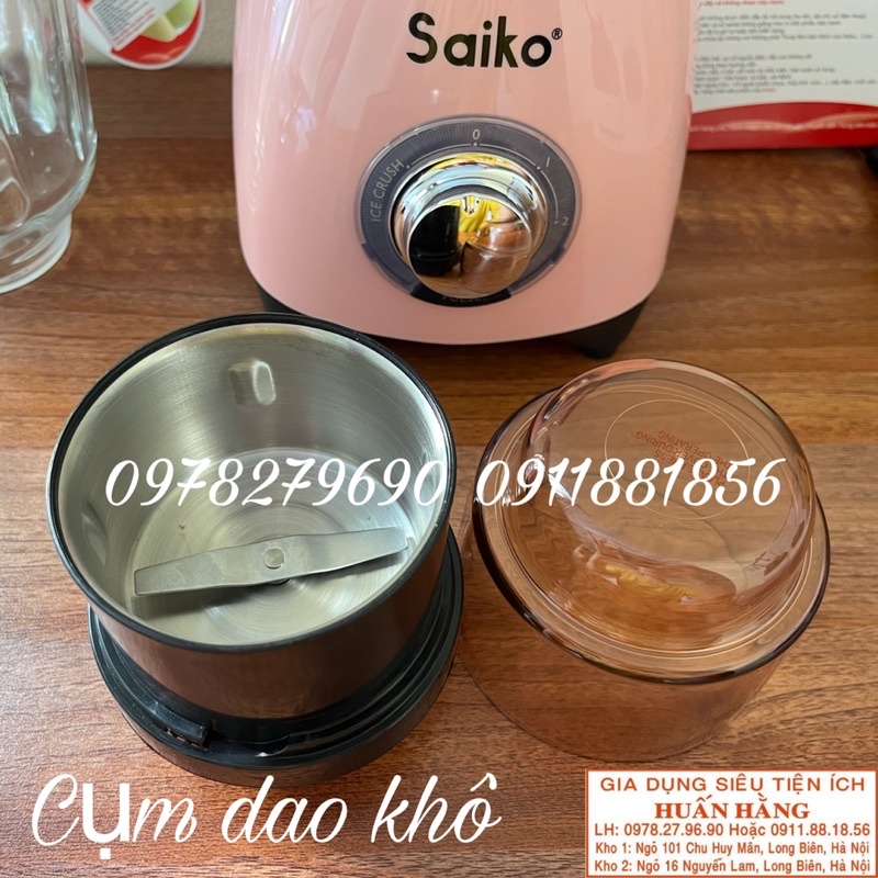 (LINH KIỆN) Cốc thủy tinh 1.5 lít cho máy xay sinh tố Saiko BL-1572G BL1573G, CUHO BD-20A
