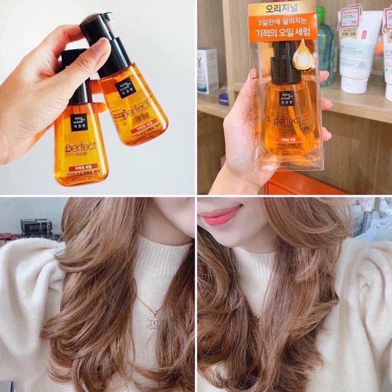 Dầu dưỡng tóc Perfect Miseen Scene Korea phục hồi hư tổn chai 70ml - CO051