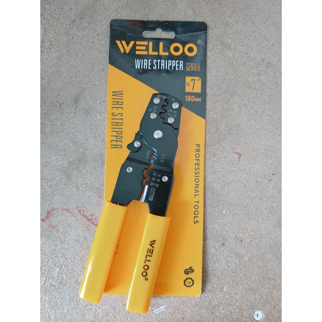 KÌM ĐA NĂNG BẤM CỐT VÀ TUỐT DÂY WELLOO 180MM