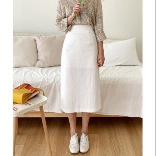 [Mã FASHIONGREEN94 giảm 10% tối đa 30K đơn 99K] M21-Chân váy đũi(linen) dáng A suông dài 2 lớp