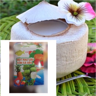 Bột rau câu Con Cá Dẻo Hiệp Long 10g làm rau câu dừa, rau câu trái cây chính hãng