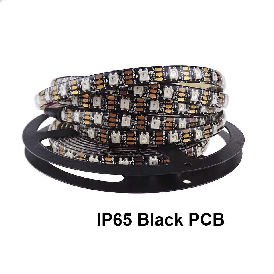 Cuộn Dây Đèn led Trang Trí 1-5m WS2812B 60 pixels/leds/m Smart 5050 RGB 5050 RGB/Trắng PCB/WS2812 IC;IP30/IP65/IP67 DC5V