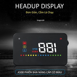 Hub A500 - HUD Hiển Thị Tốc Độ Lên Kính Lái