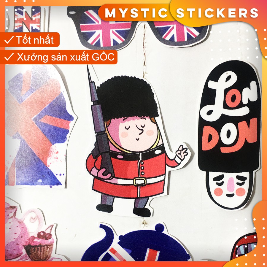 [LONDON-ANH] 23 Sticker chống nước dán laptop vali xe mũ bảo hiểm nhà cửa ...