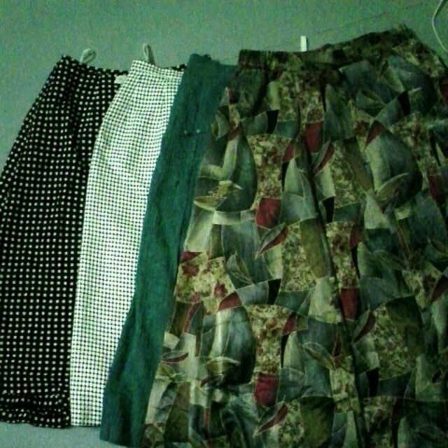 Combo 4 chân váy vải