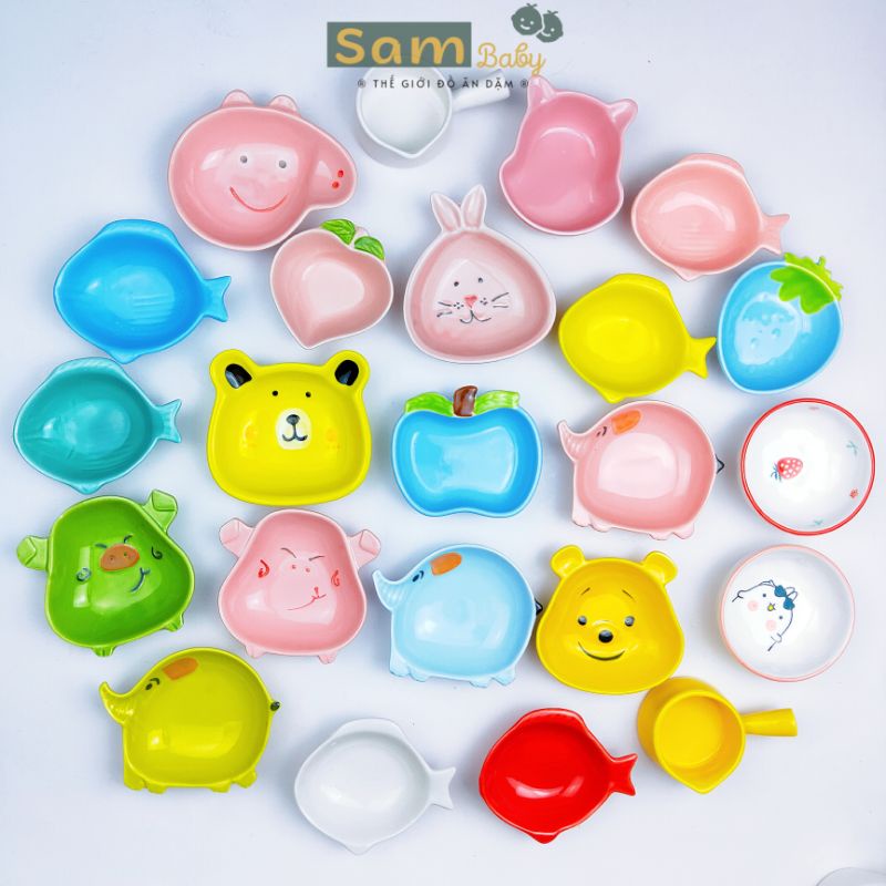 Bát sứ ăn dặm kiểu Nhật size nhỏ 30-60ml sammbaby