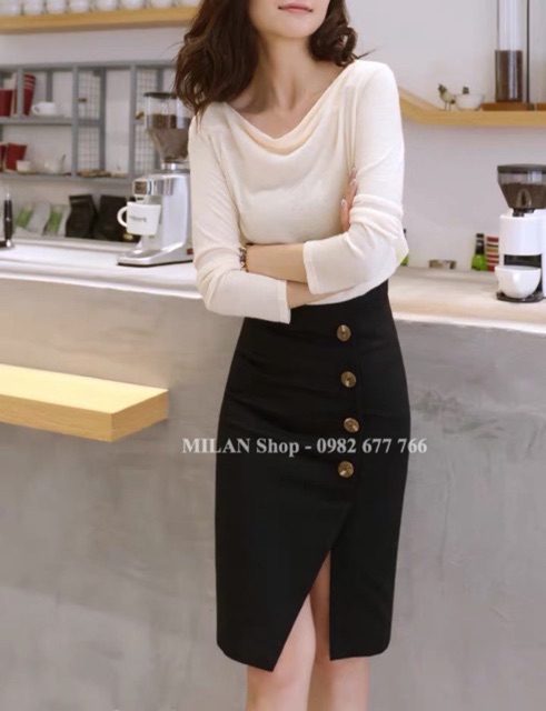 Chân váy dạ dài qua gối kèm đai các kiểu | BigBuy360 - bigbuy360.vn