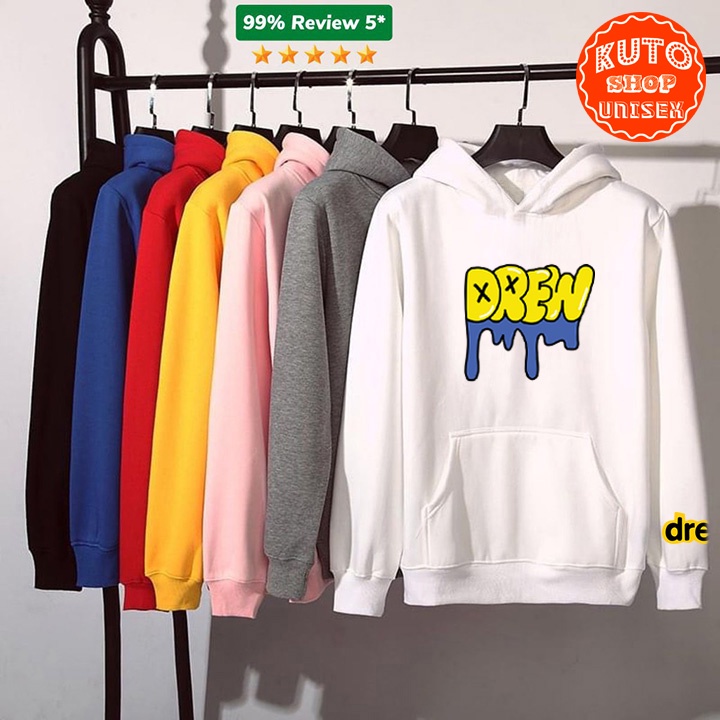 ÁO HOODIE DREW Nỉ Ngoại Cao Cấp In Pet Siêu Bền Siêu Đẹp (HD2810 - Chữ Đen - Kèm Ảnh Thật)