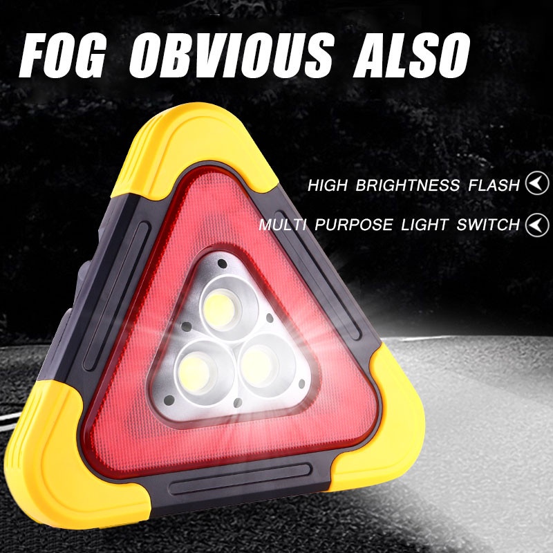Đèn LED Cảnh Báo Khẩn Cấp Hình Tam Giác Tiện Dụng Cho Xe Hơi