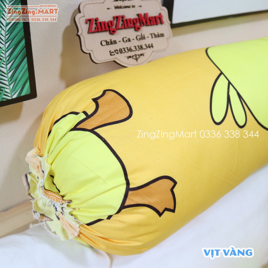 [SIÊU ĐẸP] Gối ôm vỏ Cotton Poly Cao Cấp (Chát chọn mẫu nhé - Đường kính 20cm Dài 1m ) | BigBuy360 - bigbuy360.vn