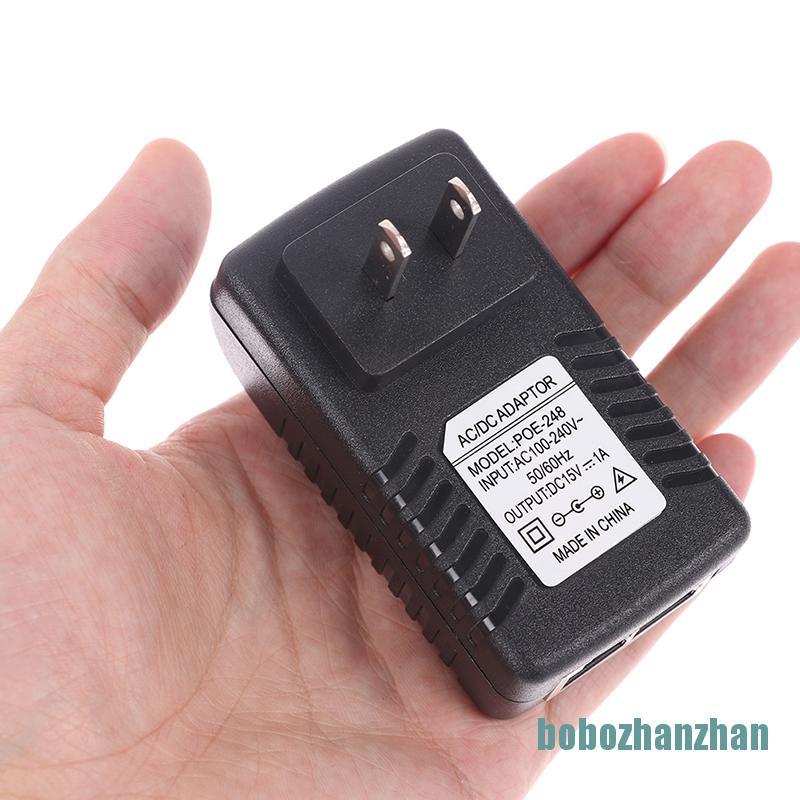 [bobozhanzhan]AC 110V-240V to DC 12V 15V 24V 48V 0.5A 1A POE Injector power adapter