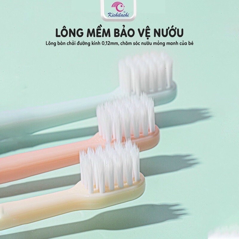 Set 3c bàn chải đánh răng Kichi mềm mại