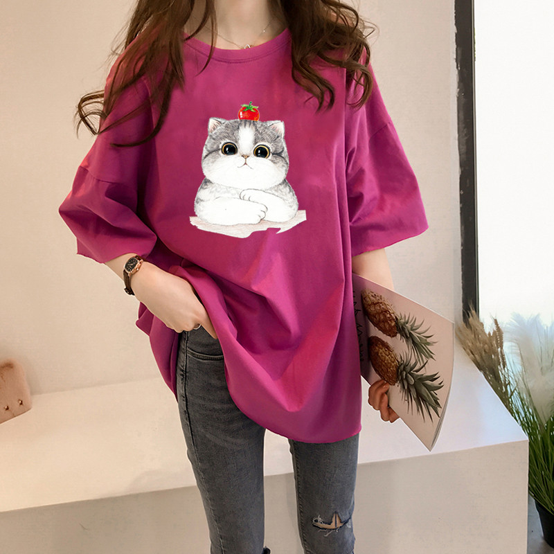 NRVP Áo Thun Ngắn Tay Dáng Rộng Thời Trang Cho Nữ