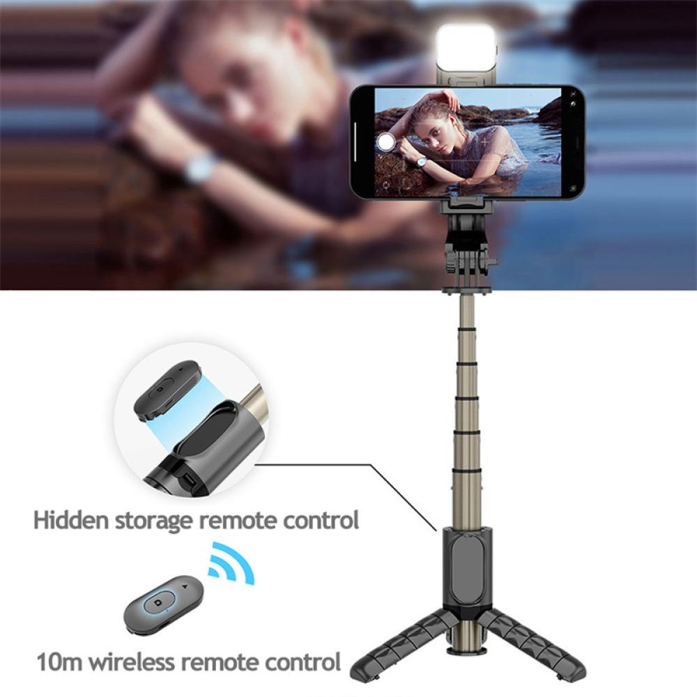 Gậy Tự Sướng Bluetooth Mini 3 Trong 1 Có Thể Gập Lại E4L8 Cho Điện Thoại