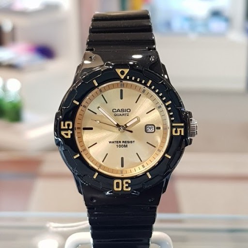 [GIÁ HỦY DIỆT] Đồng hồ trẻ em chống nước Casio LRW-200H Dây Nhựa Đen - Mặt Vàng