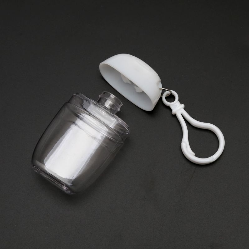 Set 5 Chai Nhựa Rỗng Chống Rò Rỉ Kèm Móc Khóa Dùng Để Đựng Nước Rửa Tay