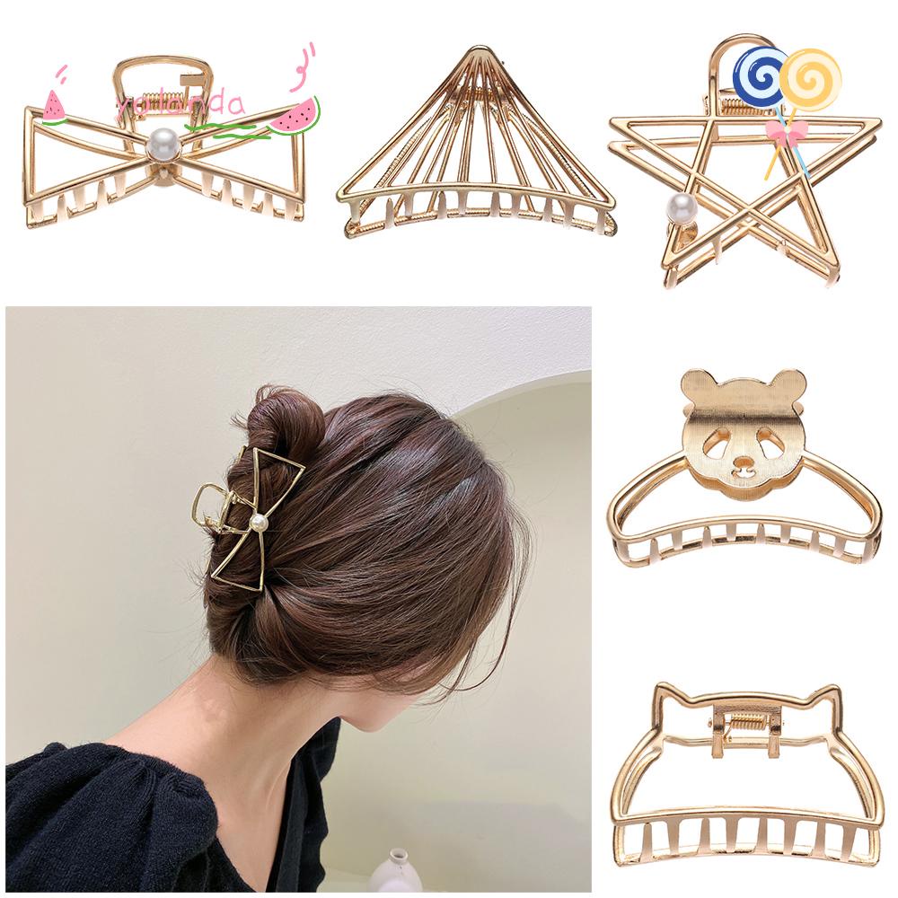 Kẹp Tóc Hợp Kim Thiết Kế Đục Lỗ Thời Trang