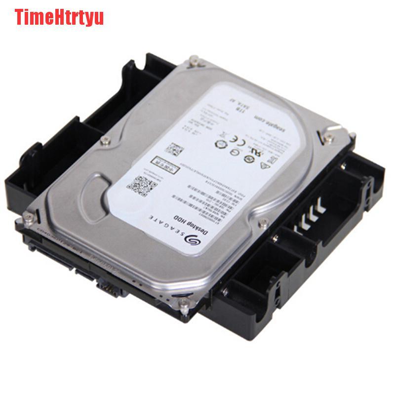 TimeHtrtyu 5.25 Optical Drive Position to 3.5 to 2.5 inch SSD 8CM Fan Hard Drive Holder