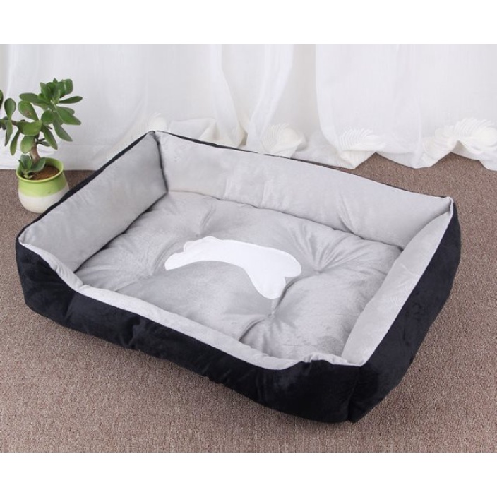Size Lớn Cho Cún 40 ký 80x60x30cm Nệm Nằm Giường Ngủ Ổ Nệm Cho Thú Cưng Gòn Bi Cam Cấp Nệm Rời