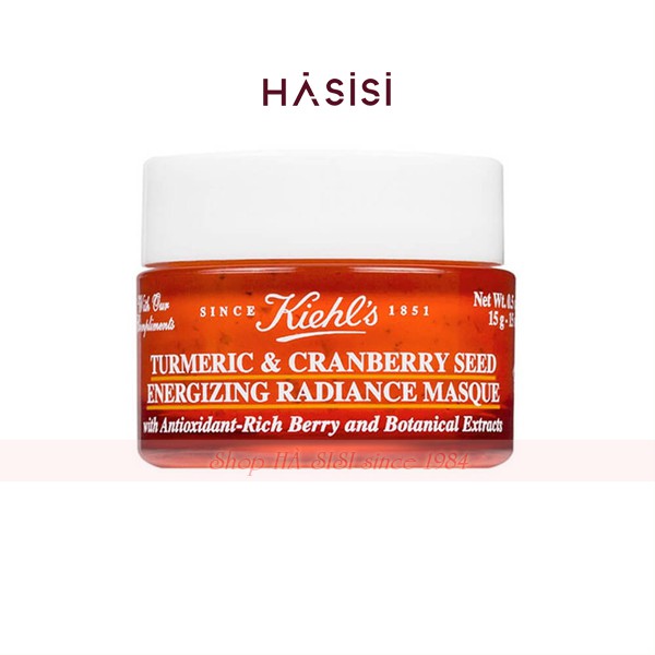 Mặt Nạ Nghệ&amp;Nam Việt Quất Cung Cấp Năng Lượng Làm Sáng Da KIEHL’S TUMERIC &amp; CRANBERRY SEED ENERGIZING RADIAN MASQUE 14ml