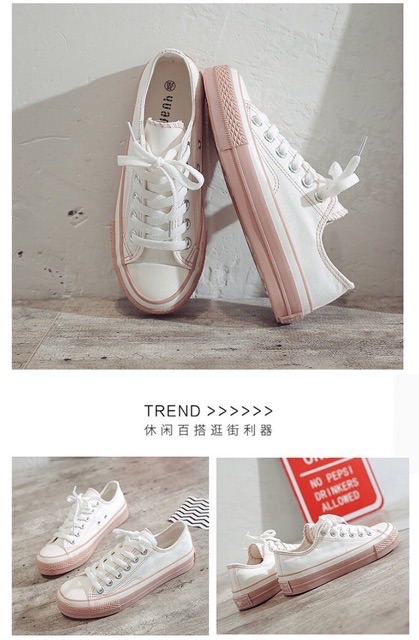 Giày nữ thể thao sneaker đi học đẹp đế cao trắng đen giá rẻ big size BRATINA G003