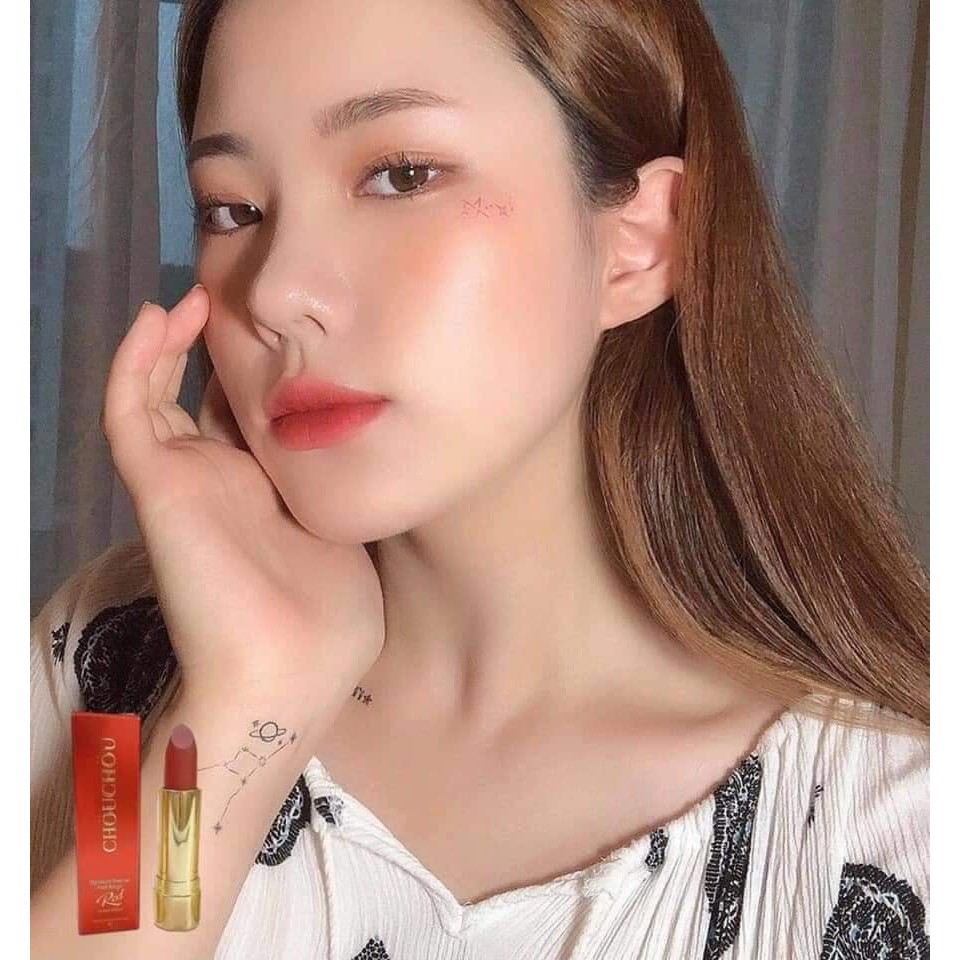 Son lì mịn Chou Chou Signature Premeir Matt Rouge Red Limited Edition