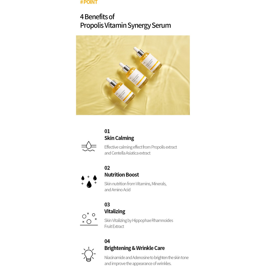 Tinh Chất vitamin iunik propolis 50ml Dưỡng Da Hiệu Quả