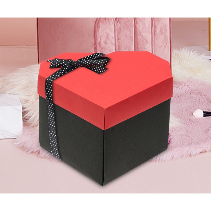 [Coisíní] Love Heart Shape Surprise Box Gift Photo Surprise Box Birthday Gift For Boyfriend Girlfriend Aniversary Creative Gift