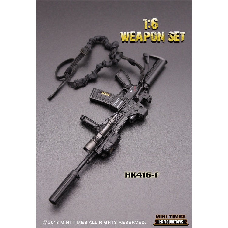 Mô hình Weapon Set HK416 tỉ lệ 1/6  - Hãng Mini Time Toys